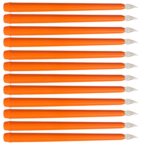 12 Pcs Taper Candles Battery Operated Sticks Colored Lights LED