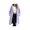 Purple, variant on Zynoxe Women's Hooded Jackets With Side Pockets Casual Solid Color Long Sleeve Fuzzy Fleece Coat Relaxed Mid-Length Open Front Cardigan Jackets Warm Plush Outerwear Jackets for Women S