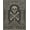 Gray, Pattern 4, variant on ODIKA 8'x10' Washable Area Rug Gray Stone Skull Relief Design Intricate Gothic Motif with Geometric Borders for Dining Room, Large Office, Lounge, Non-Slip Chair-Friendly Mat