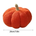 thumbnail image 3 of Stuffed Pumpkin Plush Pillow, 7.8 Inch Soft Throw Cushion with Color Options for Halloween Thanksgiving Home Sofa Bed Decor - 1Pc, 3 of 6