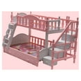 Trundle Doll Bunk Bed With Bedding, Ladder, And Free Personalization