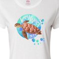 thumbnail image 4 of Inktastic Key West, Florida Swimming Sea Turtle with Bubbles Women's T-Shirt, 4 of 5