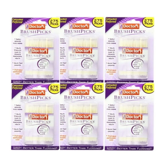 Doctors Brush Picks 275 YPF5 Count (6 Pack)