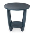 thumbnail image 1 of Open Box COZAYH End Table w/Storage Shelf for Living Room or Bedroom, Blue, 1 of 8