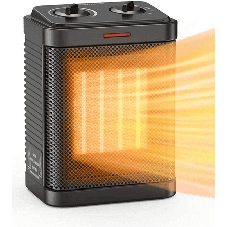 1500W Space Heater for Indoor Use, Portable Electric Heater 2S Rapid Heating