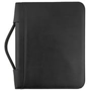 ANIMAL-BAGS MSP Professional Portfolio Briefcase with Smart Handle ,Binder Sleeve Pockets, Zipper Closure, PU leather (MSP043-BLACK)