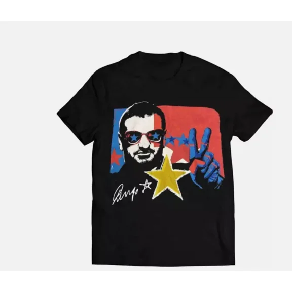 Reprint Rare New Ringo Star His New All Star Tour T-Shirts All Size S to 5XL
