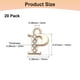 thumbnail image 3 of Uxcell 20 Pack Rhinestone P Letter Charm for DIY Bracelet/Wristbands/Jewelry Gold 0.39" x 0.51", 3 of 6