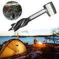 thumbnail image 4 of Broca de barrena manual de acero al carbono, herramientas de supervivencia para colonos, perforadora manual, multiherramienta para bushcrafting, acampada y equipo de mochilero al aire libre., 4 of 10