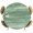 Sage Green, variant on Elastic Fitted Round Tablecloth, Blue Waterproof Stretch Table Cover for 45"-54" Tables, Vintage Modern Abstract Art Ombre Washable Outdoor Tablecloths for Patio, Picnic, Camping
