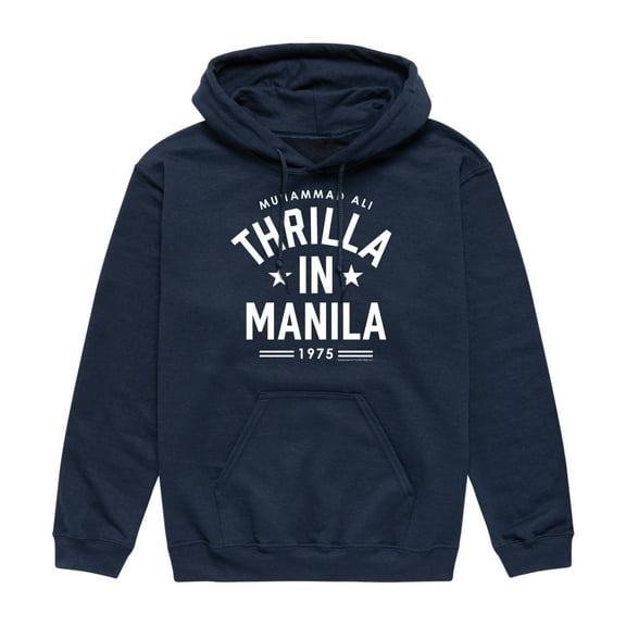 Muhammad Ali - Boxing Legend - Thrilla In Manilla - Men's Pullover Hooded Fleece Sweatshirt
