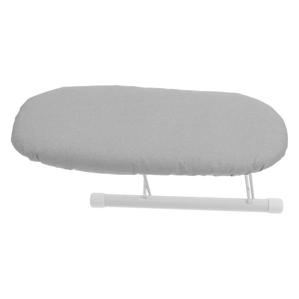 Tabla de planchar plegable de sobremesa con reposapiés, portátil, con funda resistente al calor, para el hogar, dormitorio y viajes.