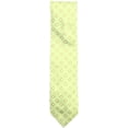 thumbnail image 1 of Dolcepunta Men's Tea Green / White Sky Blue Geometric Floral Necktie - One Size, 1 of 1