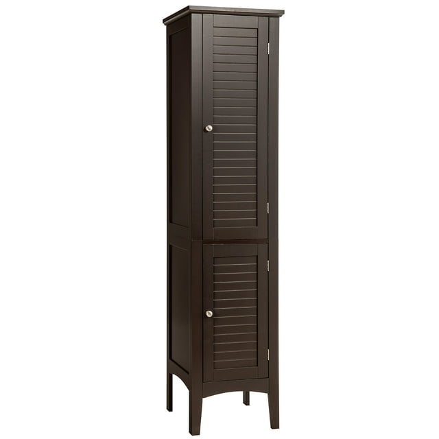 Costway Armario Alto de Baño con 5 Niveles de Almacenamiento Gabinete Independiente Organizador Estrecho para Cocina 37 x 37 x 160 cm