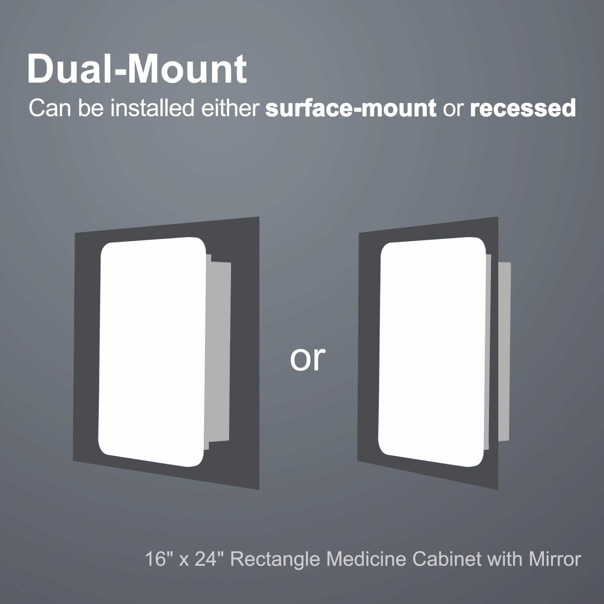 MAYEERTY 10"×7" Model B Gold Iron Rectangular Mirror Cabinet Rounded Corners, Chic Storage for Small Bathrooms