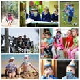 thumbnail image 4 of Kids neck gaiter face mask - Unicorn - bandana, balaclava face cover scarf headband for boys, girls, youth, teens - reusable washable with filter pocket, 4 of 7