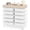 White, variant on Rolling Storage Cart with 10 Drawers, KK KINGRACK Drawer Cart with Sturdy Frame for Craft Office School Storage, Green