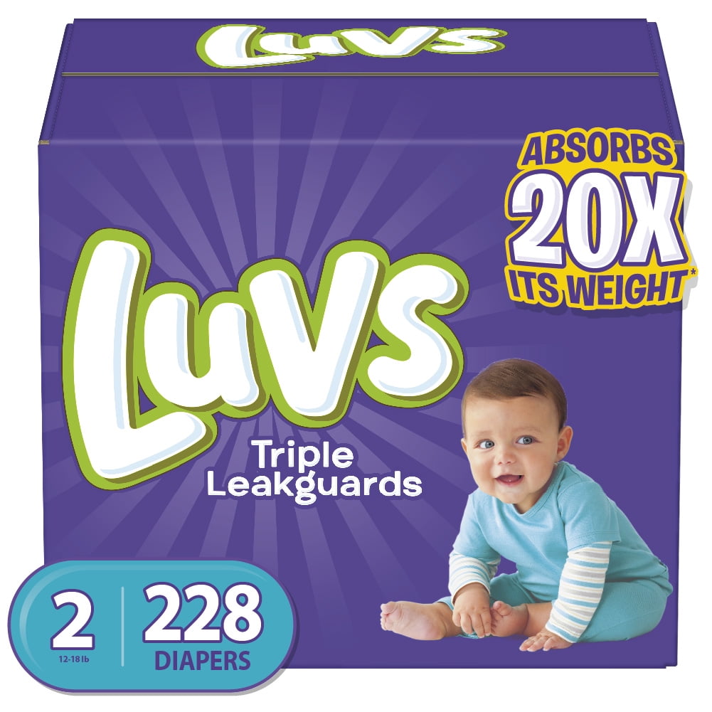 walmart luvs diapers size 2