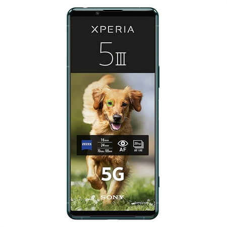 Sony Xperia 5 III XQ-BQ72 5G 256GB Dual SIM 8GB RAM GSM Factory Unlocked 6.1 in OLED Display Triple Camera Smartphone - Green - International Version