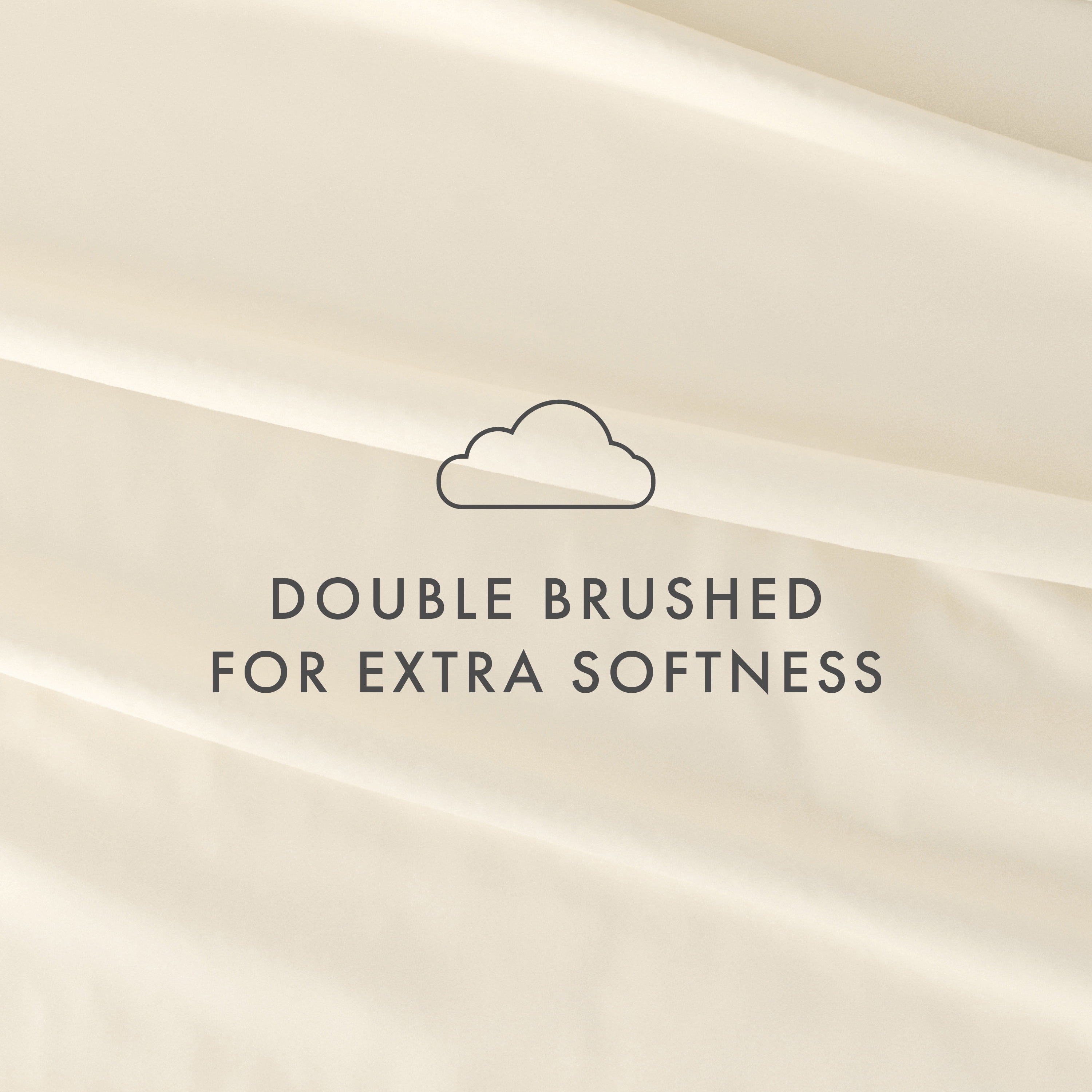 Noble Linens 4 Piece Solid Microfiber Bed Sheet Set, Ivory, California King