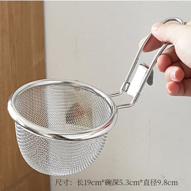Colador especial para ollas calientes de uso doméstico con gancho, artefacto para carne hervida, canasta de malla de acero inoxidable 304, canasta de filtro de hilo frito para fideos