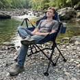 thumbnail image 7 of SUNSPIRE Oversized Hammock Camping Chair without Footrest Adjustable Recline Folding Portable Outdoor Swinging Travelling Patio Seat for Adult Blue, 7 of 7