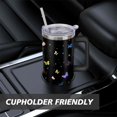 thumbnail image 4 of Butterfly Tumbler with Lid and Straw, Stainless Steel 40oz Tumbler with Handle, Butterfly Travel Coffee Mug Water Bottle, Butterfly Gifts Cups for Women and Girls, 4 of 5