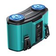thumbnail image 1 of Ventilador de cintura Astaowl, 1200 mAh, recargable por USB, 10 velocidades, azul, 1 of 7