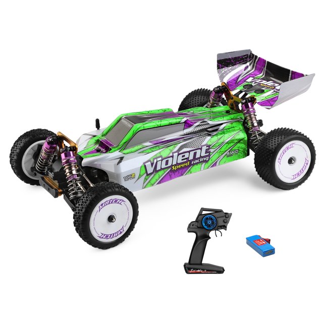 WLtoys 104002 1/10 RC Racing Car 2.4GHz Drift Buggy con chasis de aleación de aluminio Hugtrwg Para estrenar