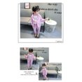 thumbnail image 1 of facefd Wedding Party Girls Formal Suit Top Set Kids Spring Turn Down Collar Clothes Kit Polyester Breathable Clothing Pink Pants 80cm, 1 of 9