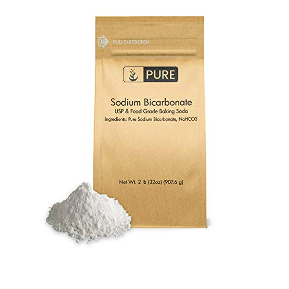 Sodium Bicarbonate (Baking Soda) (2 lb.) by Pure Organic Ingredients, EcoFriendly Packaging