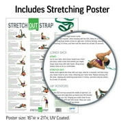 The Original Stretch Out Strap with Exercise Poster, USA Made Top Choice Stretch Out Straps for Physical Therapy, Yoga Stretching Strap or Knee Therapy Strap by OPTP