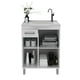thumbnail image 3 of Mueble para Baño Con Lavamanos 2 Puertas 1 Cajón PDC-38 Blanco, 3 of 8