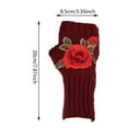 thumbnail image 2 of Nmnitkp Gloves Knitted Arm Warmers Gloves Winter Long Fingerless Gloves Thumb Hole Gloves Mittens for Women and Men, Arm Warmers Fingerless Gloves, Premium Open Finger Cable Knit Warm Winter Sleeve, 2 of 4