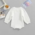 thumbnail image 4 of Okbabeha Baby Girl Boy Knit Sweater Romper Long Sleeve Crewneck Sweatshirt  one-piece  Warm Tops Fall Winter Clothes, 4 of 7