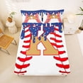 thumbnail image 5 of Erosebridal Sport Ball Games Kids Queen Sheet Sets,Baseball Theme First Letter K Bed Set For Boys 4 Pieces, 5 of 6