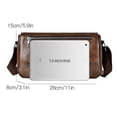 thumbnail image 4 of Men's Adjustable Strap Business Casual PU Leather Bag - 3-in-1 Briefcase Handbag Crossbody Messenger, Large Capacity Multi-Pocket for Umbrella Wallet Work Travel, 4 of 11