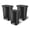 Rectangular 13 Gallon 3, variant on 20 Gallon Trash Can - Step On Kitchen Waste Bin with Lid & Bag Rings, Plastic Rectangle Indoor Garbage Container for Home & Office, Black