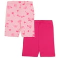 thumbnail image 2 of Barbie Girls 2-Pack Shorts Set - Vibrant Tropical, Skate & Scooter Graphics Shorts for Kids (Size 2T-14), 2 of 9