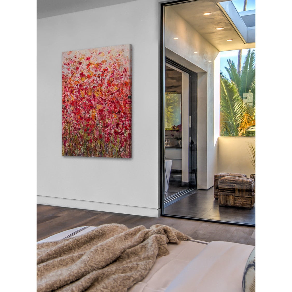 "Flower Explosion" Painting Print on Wrapped Canvas