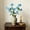 Blue, variant on Yellow Blue White Artificial Petunia Sprigs Faux Silk Flowers Vase Arrangement Wedding Centerpiece Indoor Home Decor Table Bouquet Fake Floral Pick