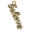 Gold, variant on Silver-tone Crystal Script ''Believe'' - Silver-tone Clip on Charm with Mini Year 2025