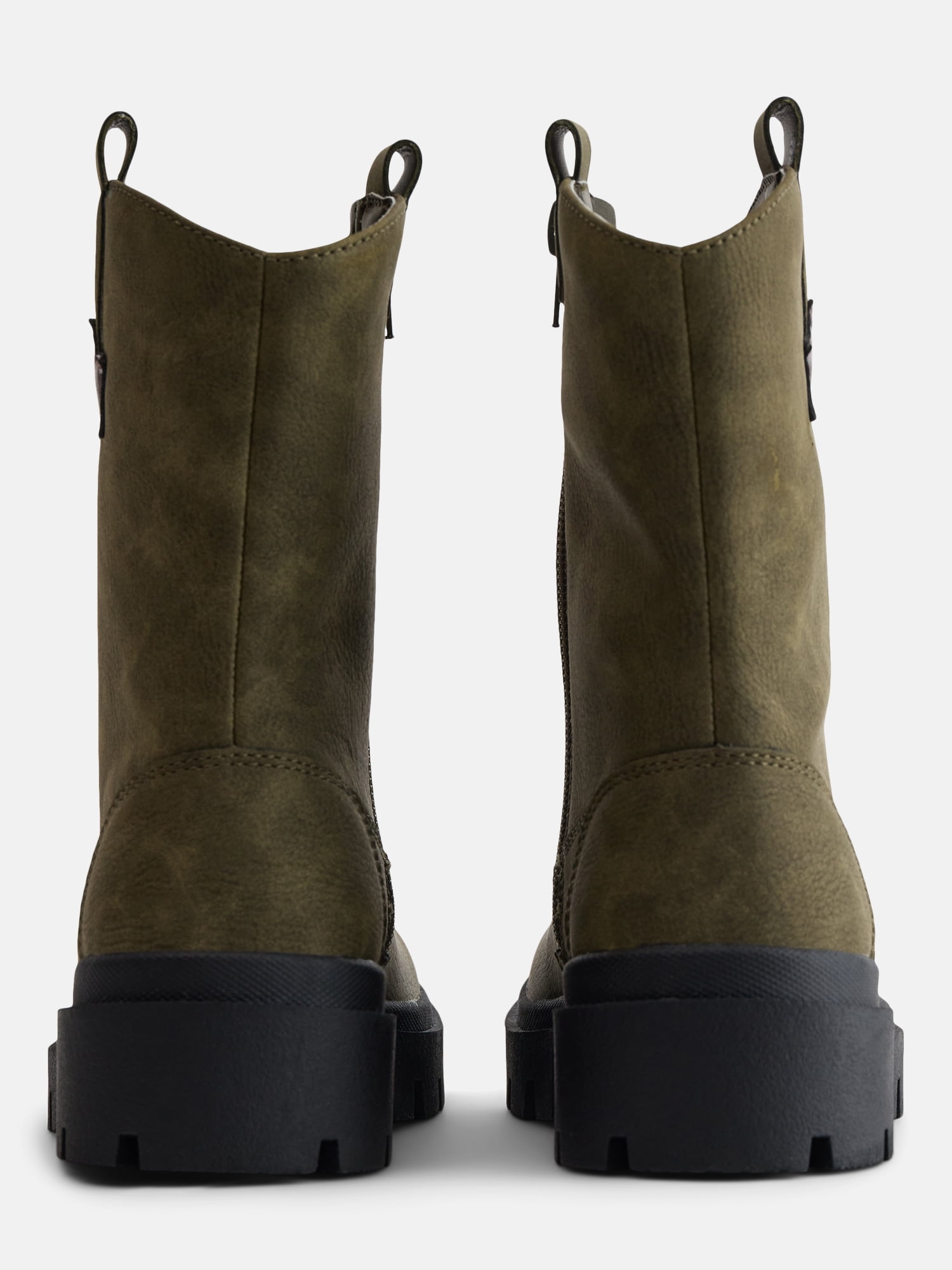 Justice Little and Big Girls' Faux Leather Moto Boots