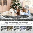 thumbnail image 3 of Wondo 5x8 Black Area Rug - Machine Washable Non-Slip Rubber Backing, Low Pile Vintage Carpet for Living Room Bedroom Kitchen Dining Office, 3 of 9