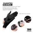 thumbnail image 2 of Guantes De Nitrilo Vinil Libre De Látex Sin Polvo Negro, 2 of 5
