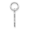 thumbnail image 3 of 14k White Gold Sparkle-Cut Initial E Charm - .7 Grams, 3 of 4