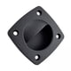 thumbnail image 1 of 2x Bote 2,32 ''pulgadas cuadrado tirante negro Nylon para RV bote cubierta escotilla puerta pequeña sala cajón ferretería empotrado MONTAJE Yotijar tirador de puerta empotrado, 1 of 10
