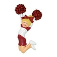 thumbnail image 5 of Ornaments by Elves Personalized Blonde Cheerleader Ornament in Red Cheerleading Decor 2024 .25 lbs, 5 of 10