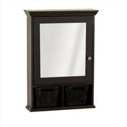 Zenith TH22CH 21" x 29" x 6-1/2" Medicine Cabinet with Wicker Baskets