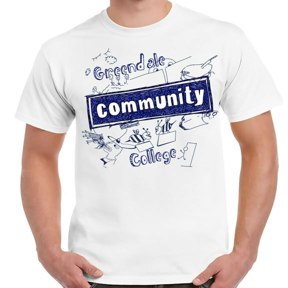Greendale Community College White Adult Shirt-XXXXXL